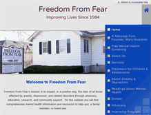 Tablet Screenshot of freedomfromfear.org